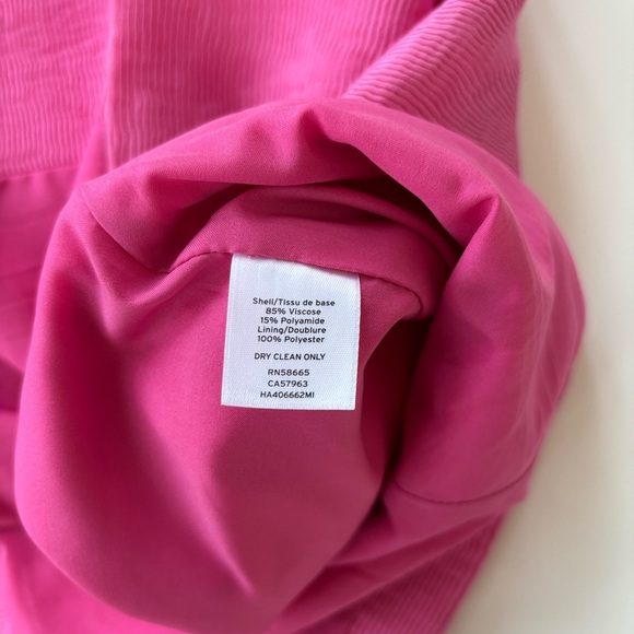 Halogen Women's Bright Pink Corduroy Trench Jacket Ribbed Lightweight Size 2X - Picture 6 of 10